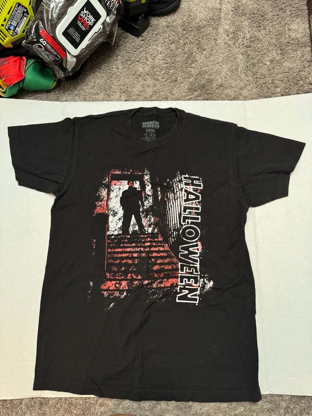 American Classics Halloween Michael Myers Top of the Stairs Graphic T-Shirt